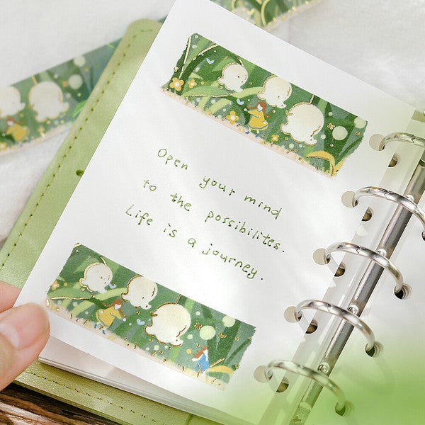 BGM Washi Tape Tale of Flowers Green