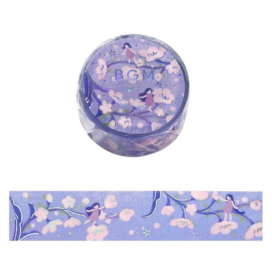 BGM Washi Tape Tale of Flowers Purple