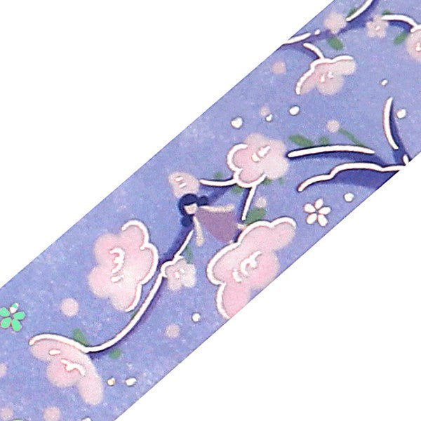 BGM Washi Tape Tale of Flowers Purple