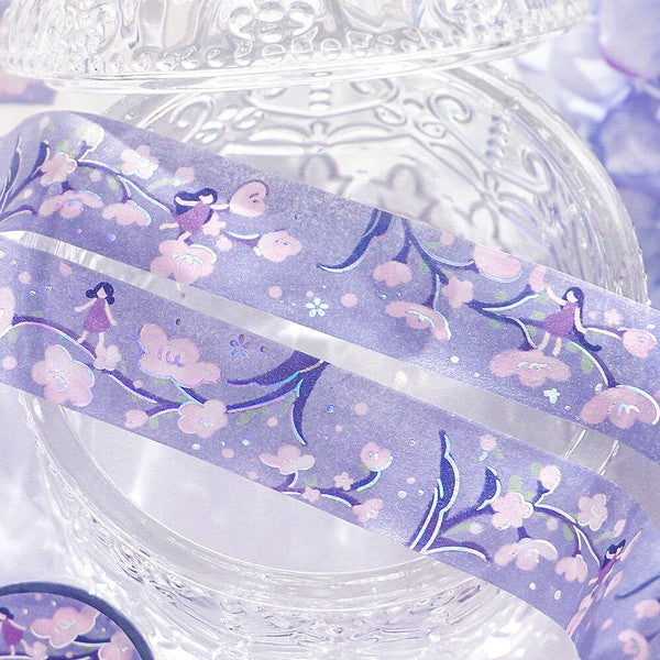 BGM Washi Tape Tale of Flowers Purple