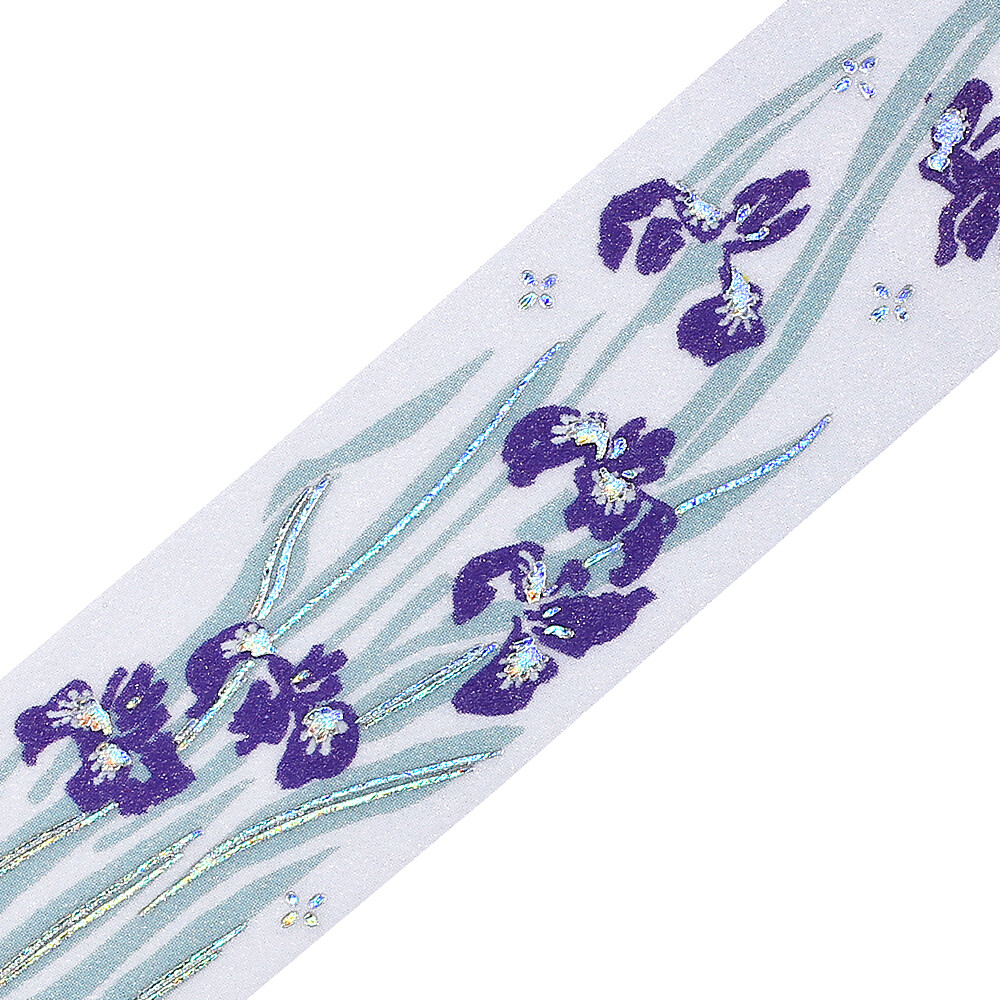 BGM Washi Tape Flowers and Leaves Iris