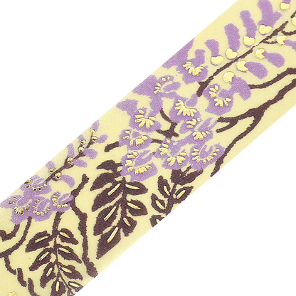 BGM Washi Tape Flowers and Leaves Wisteria
