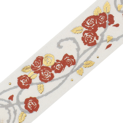BGM Washi Tape Flowers and Leaves Rose