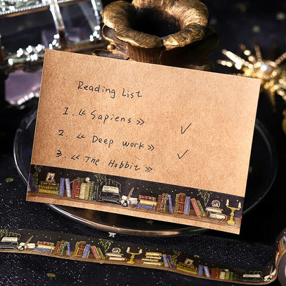 BGM Washi Tape Late Night Bookshelf