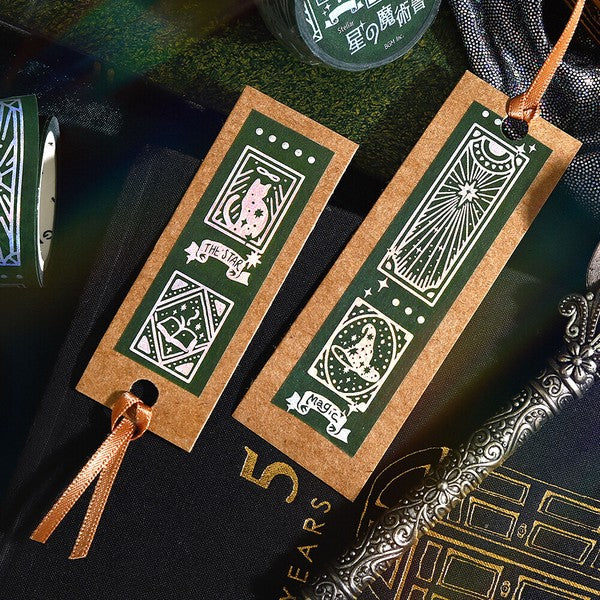 BGM Washi Tape Star Magic Green