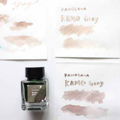 Forme. Penya Fountain pen ink Kamogawa Kamo Gray