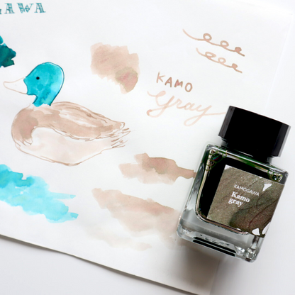 Forme. Penya Fountain pen ink Kamogawa Kamo Gray