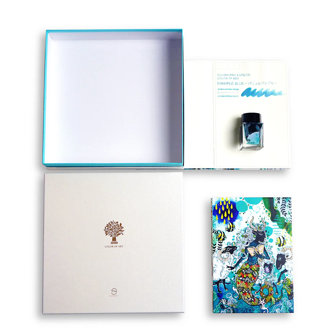Sailor & Eggnworks Notebook And Ink set I am not a sheep of Panurge