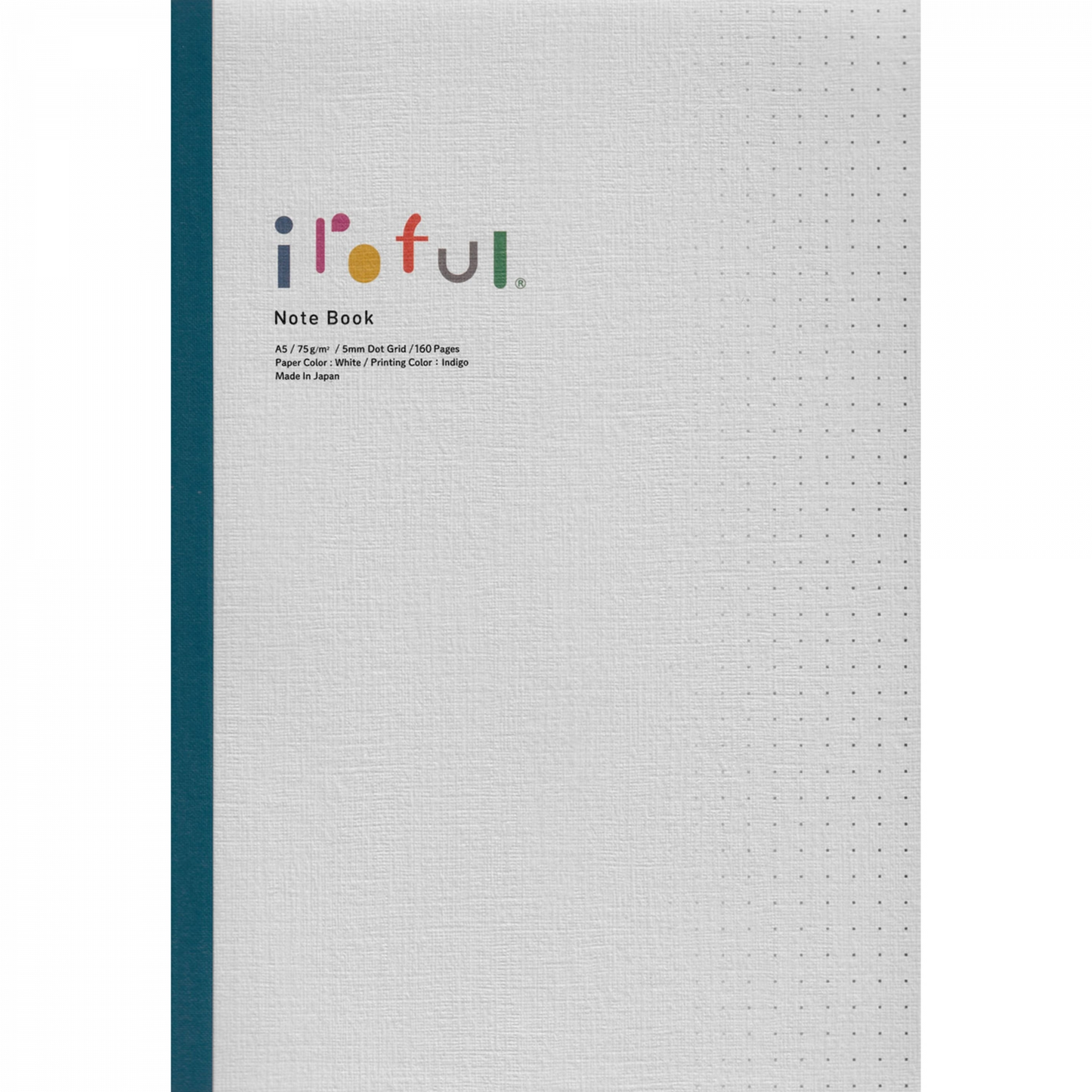 Iroful A5 Notebook Dotted Grid 5mm 160 pages