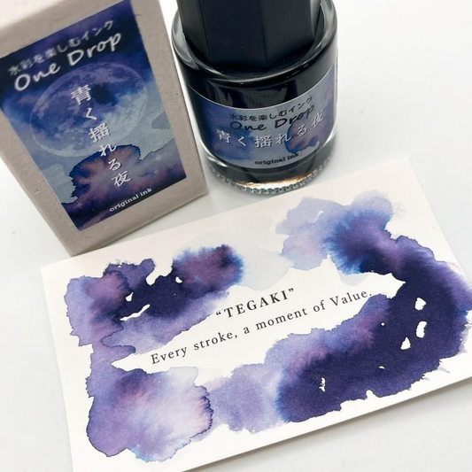 KA-KU Fountain pen ink One Drop (of a Blue Night)