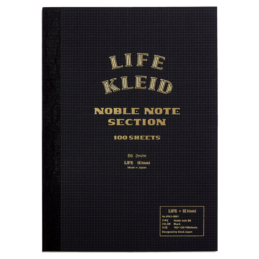 KLEID & LIFE Noble Note Notebook B6 Grid 2mm