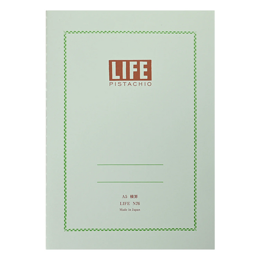 LIFE Pistachio Notebook A5 Ruled