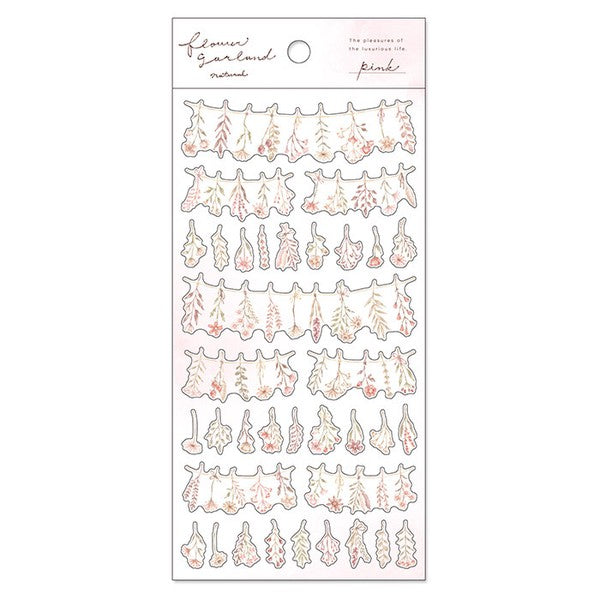 Mind Wave Sticker Sheet Flower Garland Pink