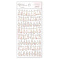 Mind Wave Sticker Sheet Flower Garland Pink