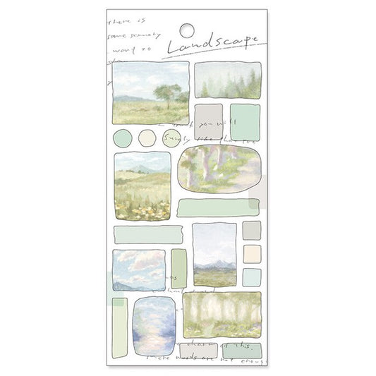 Mind Wave Sticker Sheet Landscape Sunlight Through Trees