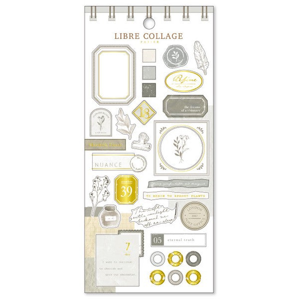 Mind Wave Sticker Sheet Libre collage Gray