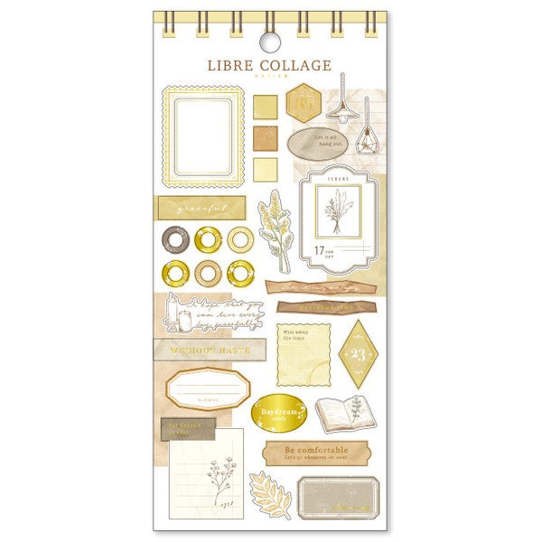 Mind Wave Sticker Sheet Libre collage Yellow