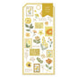 Mind Wave Sticker Sheet Oshibana Seal Mustard
