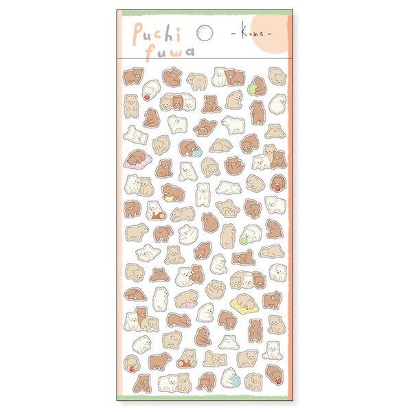 Mind Wave Sticker Sheet Puchi Fuwa Petite Fluffy Bear