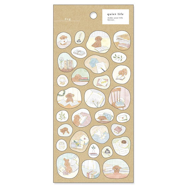 Mind Wave Sticker Sheet Quiet Life Mini Dog