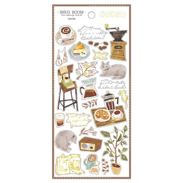 Mind Wave Sticker Sheet Snug Room Coffee