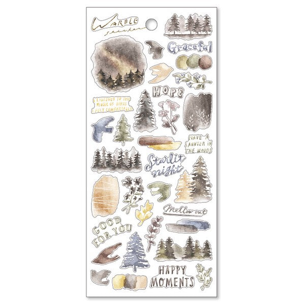 Mind Wave Sticker Sheet Warble Gray