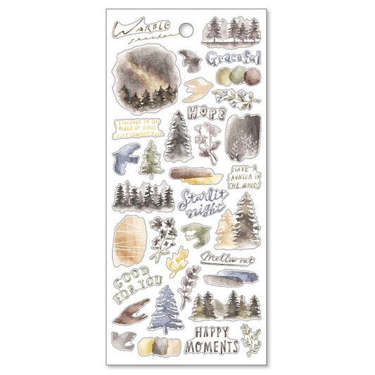 Mind Wave Sticker Sheet Warble Gray