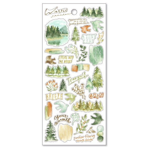 Mind Wave Sticker Sheet Warble Green
