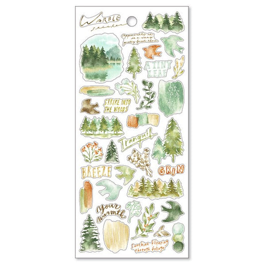 Mind Wave Sticker Sheet Warble Green