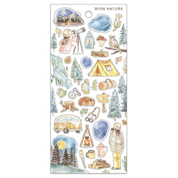 Mind Wave Sticker Sheet With Nature Astronomical Observation