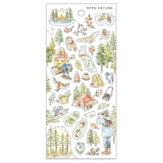 Mind Wave Sticker Sheet With Nature Bird Watching