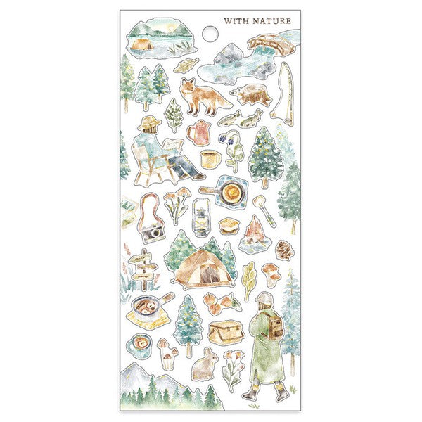 Mind Wave Sticker Sheet With Nature Hiking