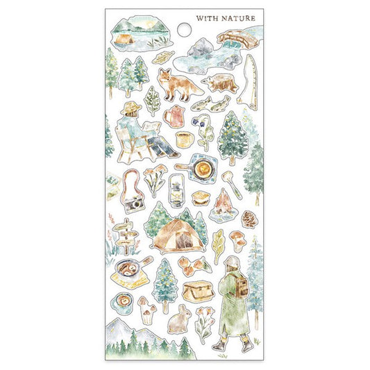 Mind Wave Sticker Sheet With Nature Hiking