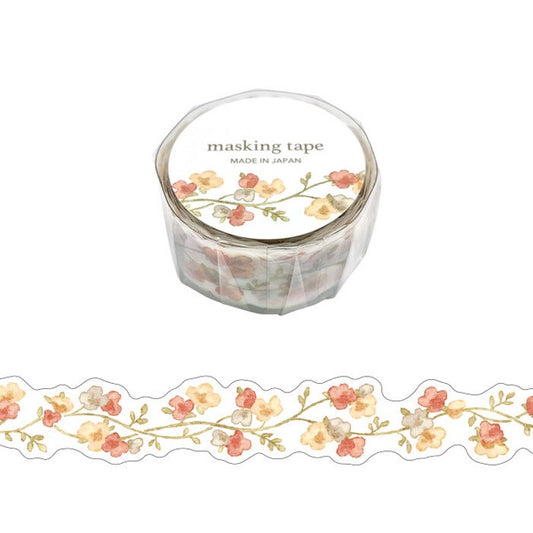 Mind Wave Washi Tape Die-Cut Orange Flowers