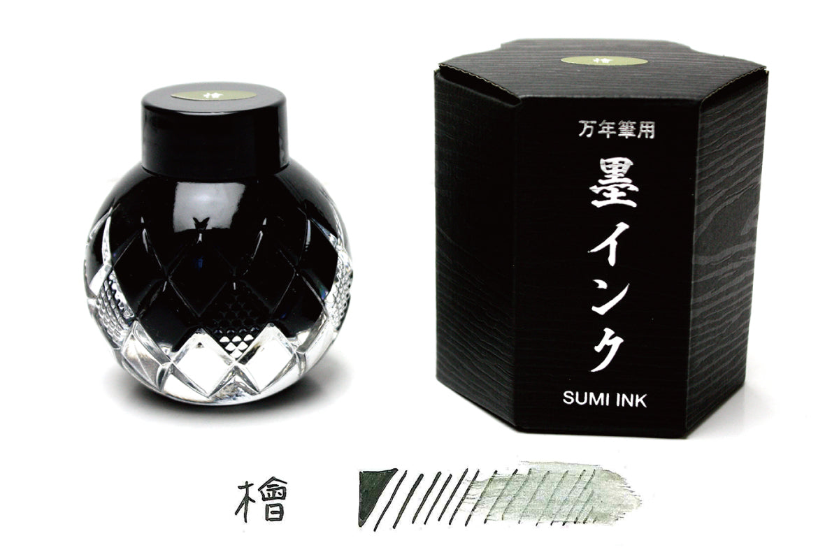 Mitasanshodo Fountain Pen Ink Sumi Hinoki Yellow