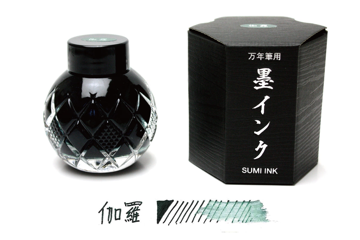 Mitasanshodo Fountain Pen Ink Sumi Kyara Green