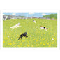 Postcard Tabi-Neko Blossom Dance