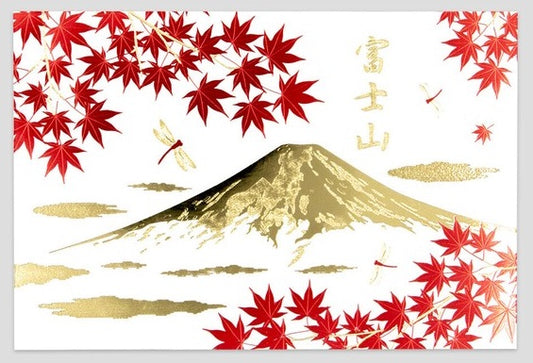 Postcard Rokkaku Fuji Dragonfly
