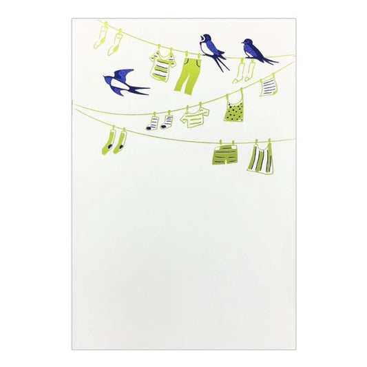 Postcard Rokkaku Swallow Clothig Line