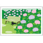 Postcard Tabi-Neko Shaded Garden