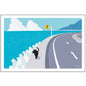 Postcard Tabi-Neko Summer Ocean View