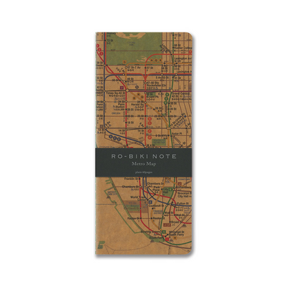 Ro-biki note notebook Metro Map Plain