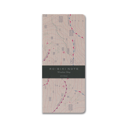 Ro-biki note notebook Weather Map Plain