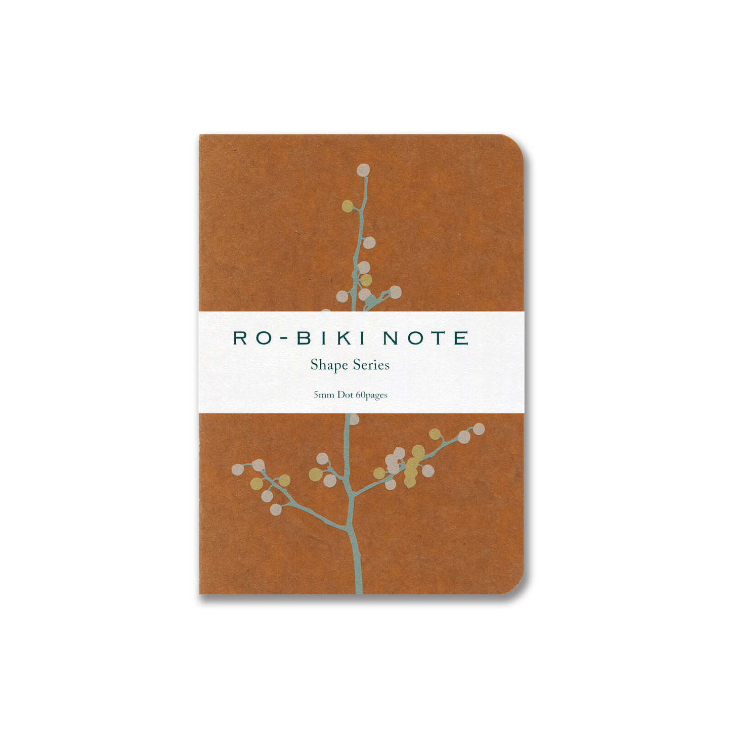 Ro-biki note notebook Passport Dotted Shape Series Branch Flowers