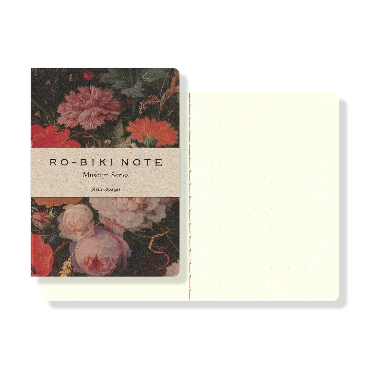 Ro-biki note notebook Passport Dotted Museum Series Flower