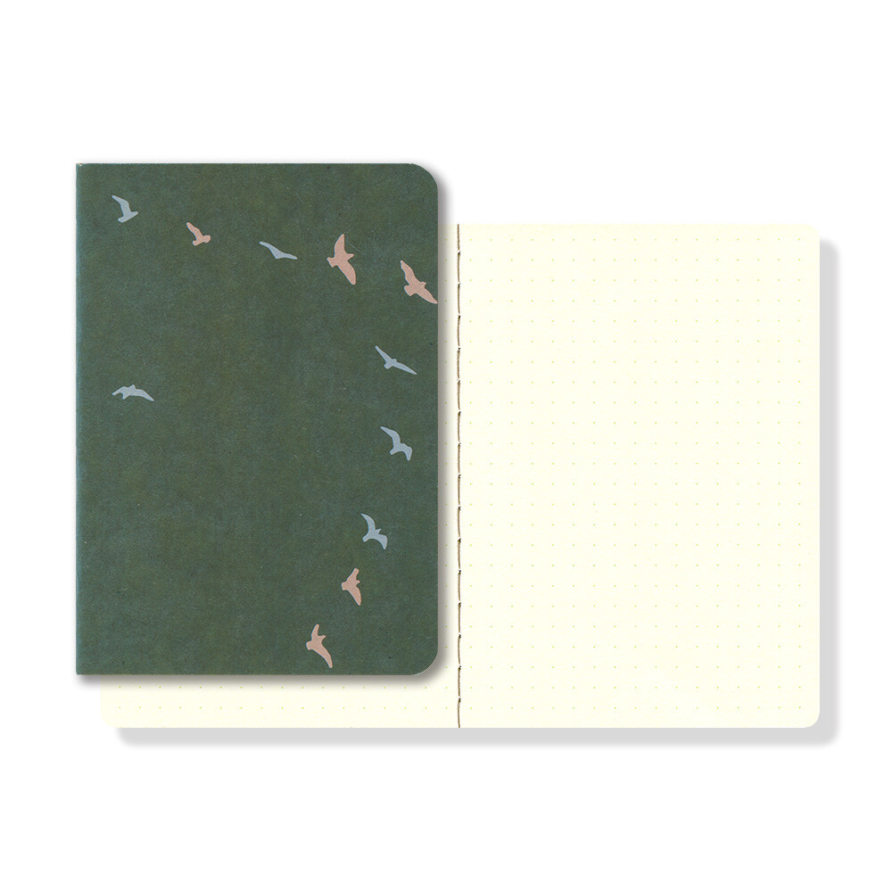 Ro-biki note notebook Passport Dotted Shape Series Flying Birds