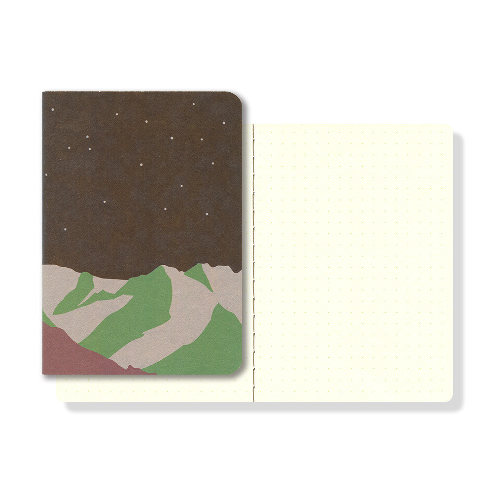 Ro-biki note notebook Passport Dotted Shape Series Mountain Night