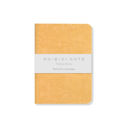 Ro-biki note notebook Passport Plain Texture Series Yellow