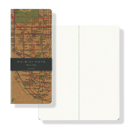 Ro-biki note notebook Metro Map Plain