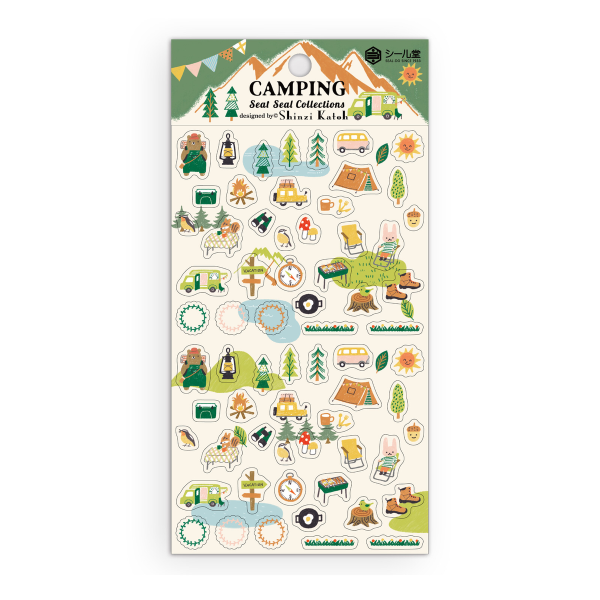 Seal Do Sticker Sheet Shinzi Katoh Camping